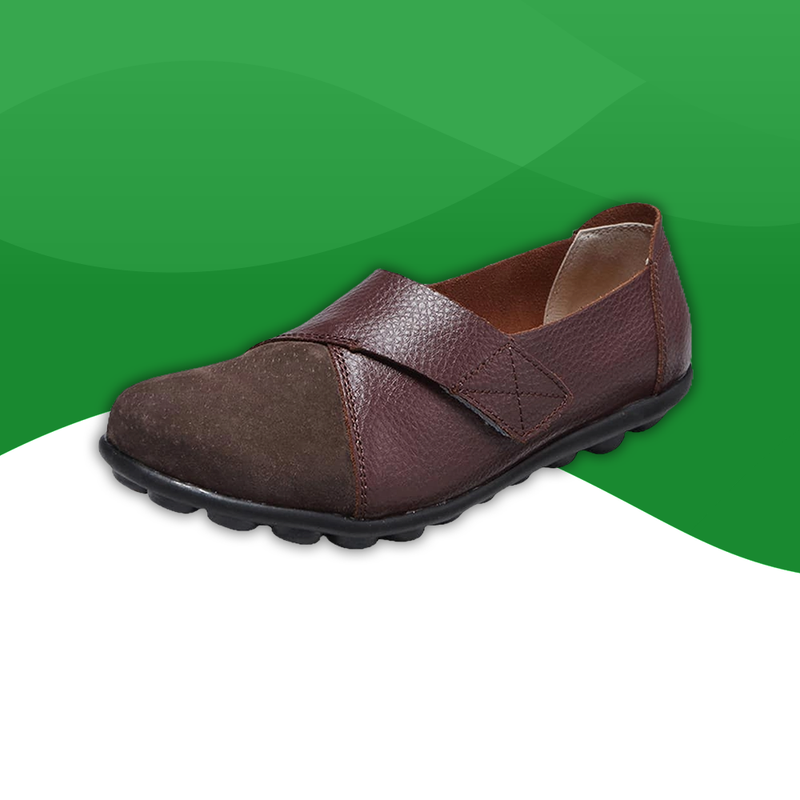 Mocassins Souples en Similicuir marron