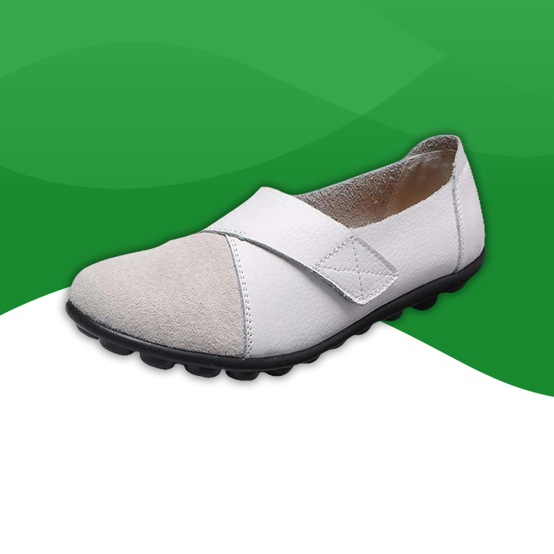 Mocassins Souples en Similicuir blanc